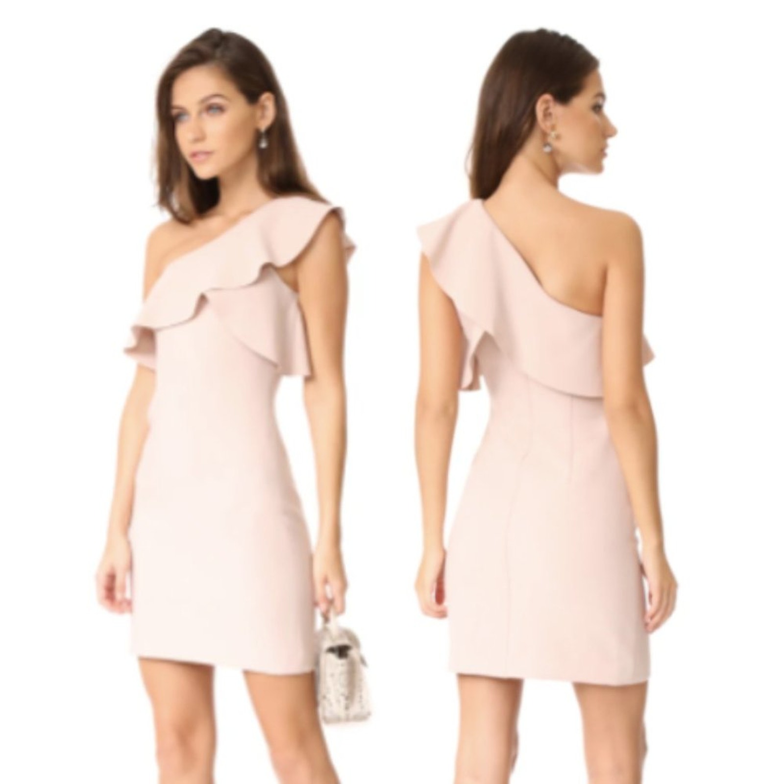 Elizabeth & James Jerard Ruffle One-Shoulder Dress